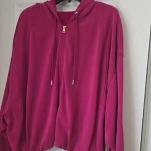 Athleta Fuchsia Zip-Up Hoodie